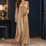 Rosemary Flowing Maxi Dress - Champagne
