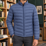 Reinhold Quilted Jacket - Fog Blue