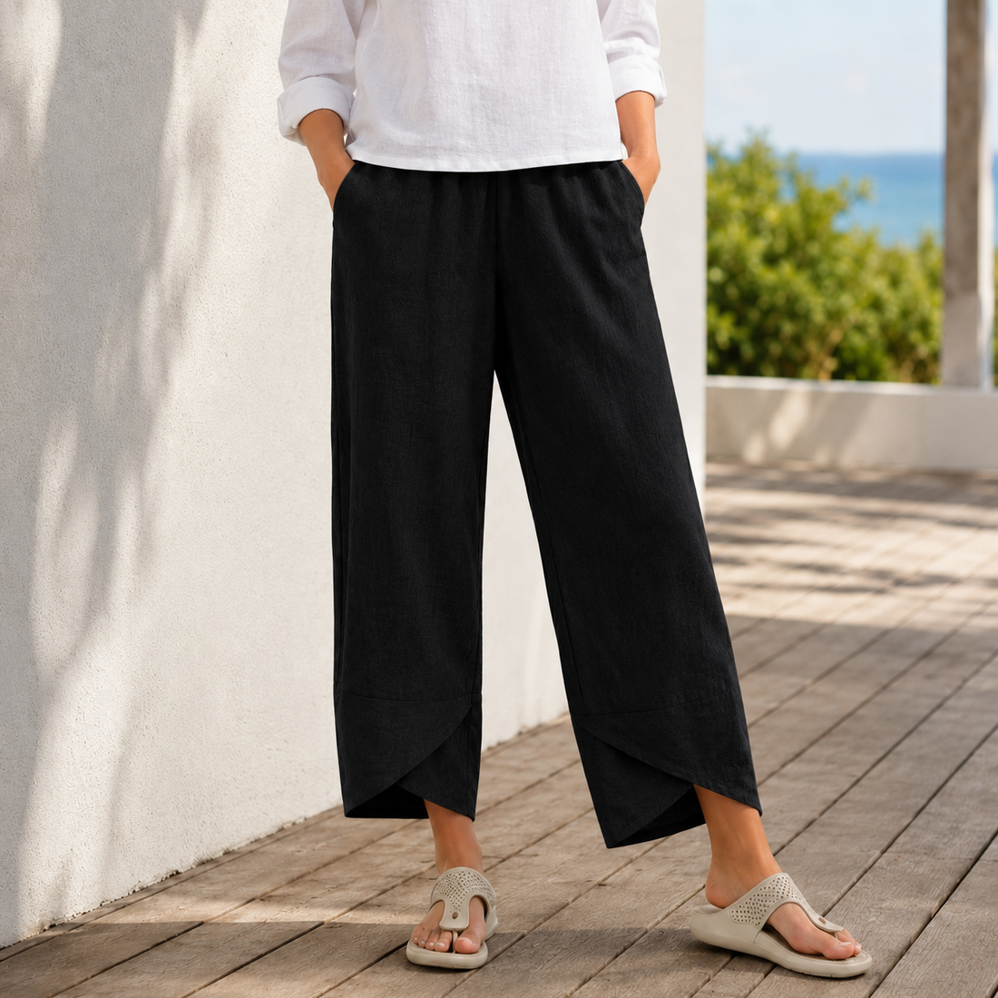 Mabel Relaxed Pants - Black