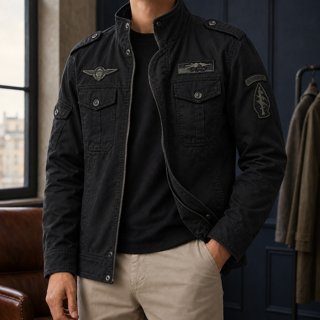 Emeric Utility Jacket - Black