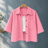 Karen-Rae Textured Shirt - Pink