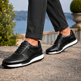 Dario Leather Sneakers - Black