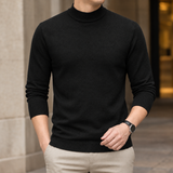 Boniface Mock Neck Sweater - Black
