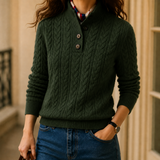 Fleur Cashmere Sweater - Olive