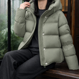 Sabine-Hope Hooded Puffer Jacket - Light Green