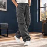Rhys Relaxed Cargo Pants - Dark Gray