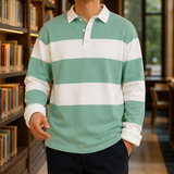 Hugo Striped Rugby Shirt - Mint Green