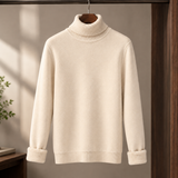 Fulbert Ribbed Turtleneck Sweater - Apricot High Collar