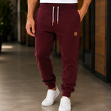 August Tapered Joggers - Burgundy