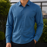 Edmund Point Collar Shirt - Lake Blue