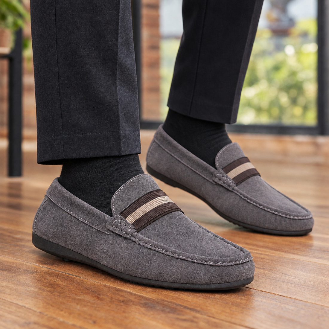 Cassano Slip-On Loafers - Gray