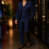 Huston-Tate Tailored Suit - One Navy Blue