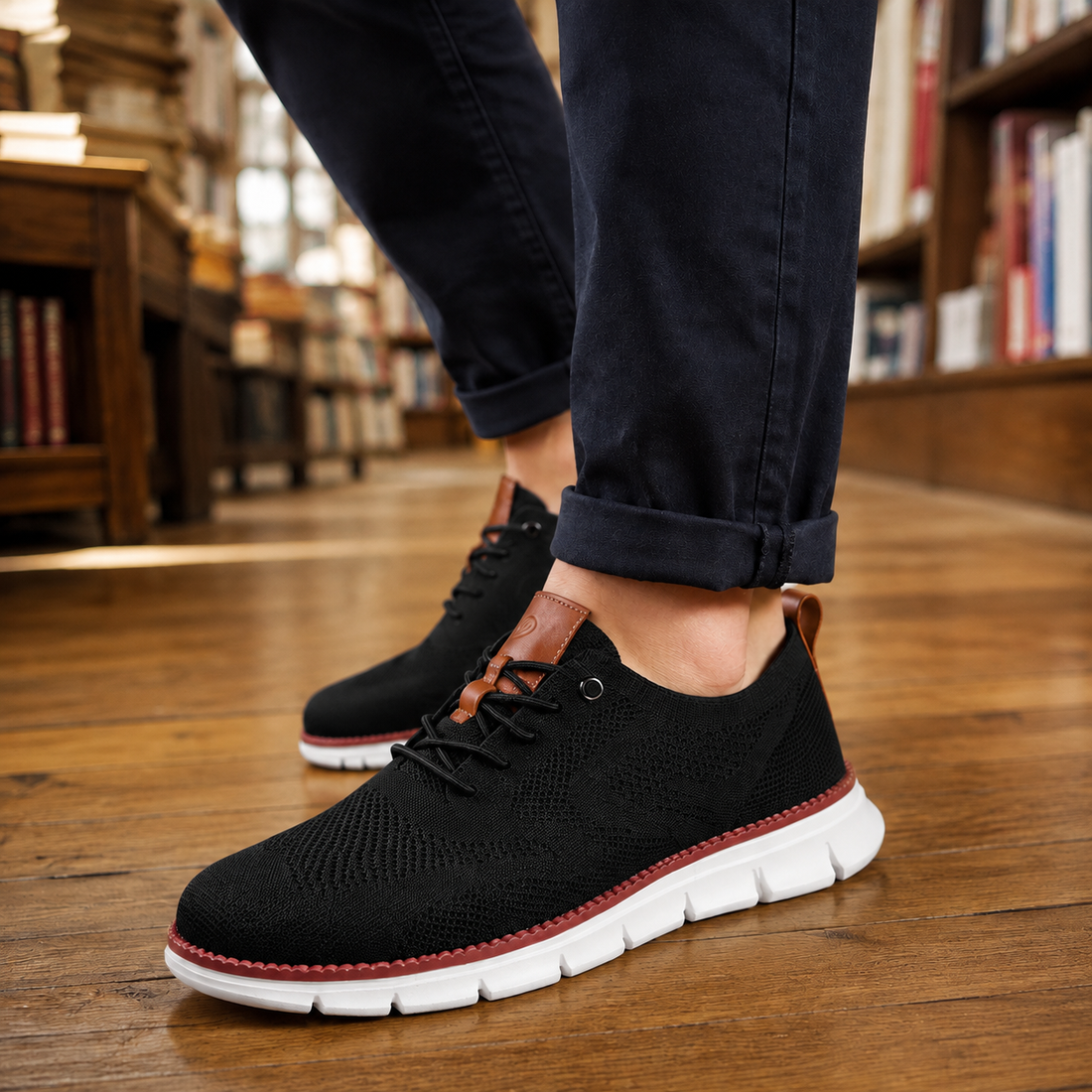 Nardini Knit Sneakers - Black Brown