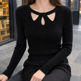 Fiona Cutout Sweater - Black
