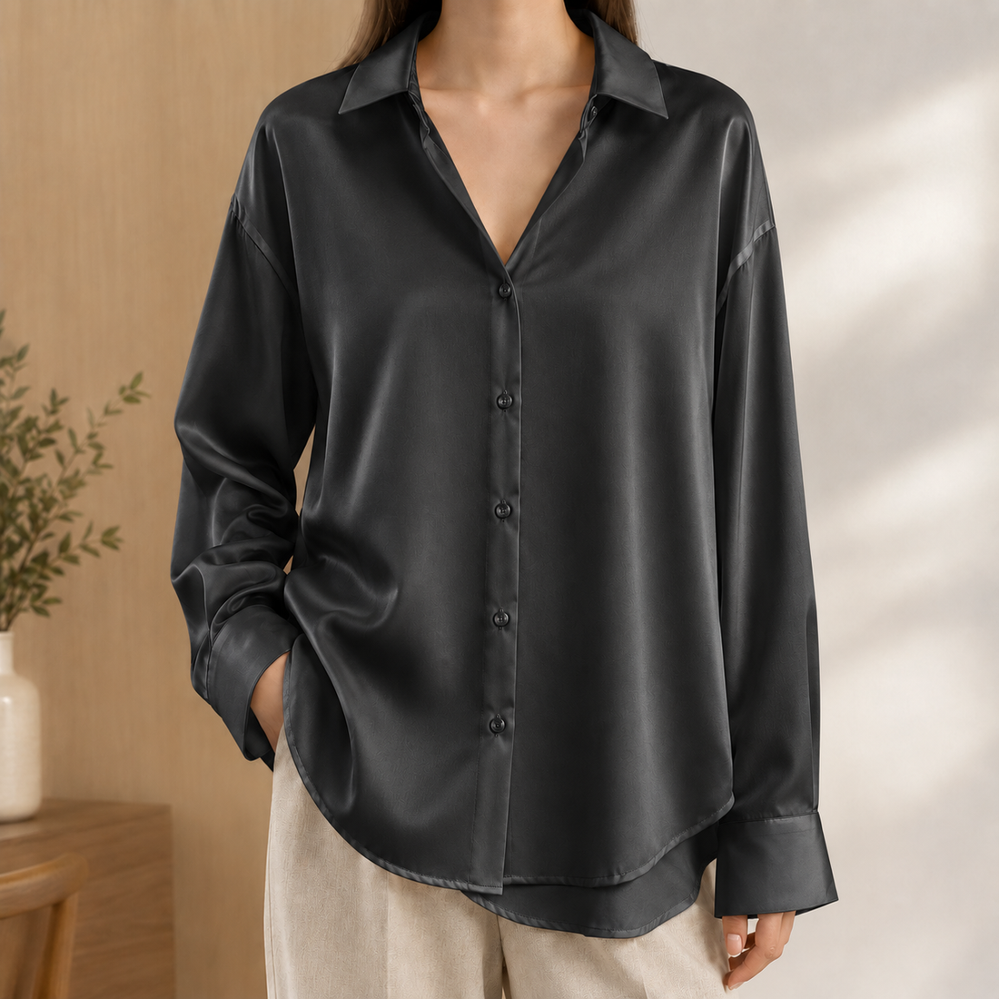 Ursuline Relaxed Shirt - Temperament Black