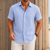 Keaton Relaxed Shirt - Clear Blue