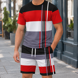 Nathaniel Relaxed Set - Red Black And Gray
