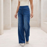 Sofia Wide Leg Pants - Dark Blue
