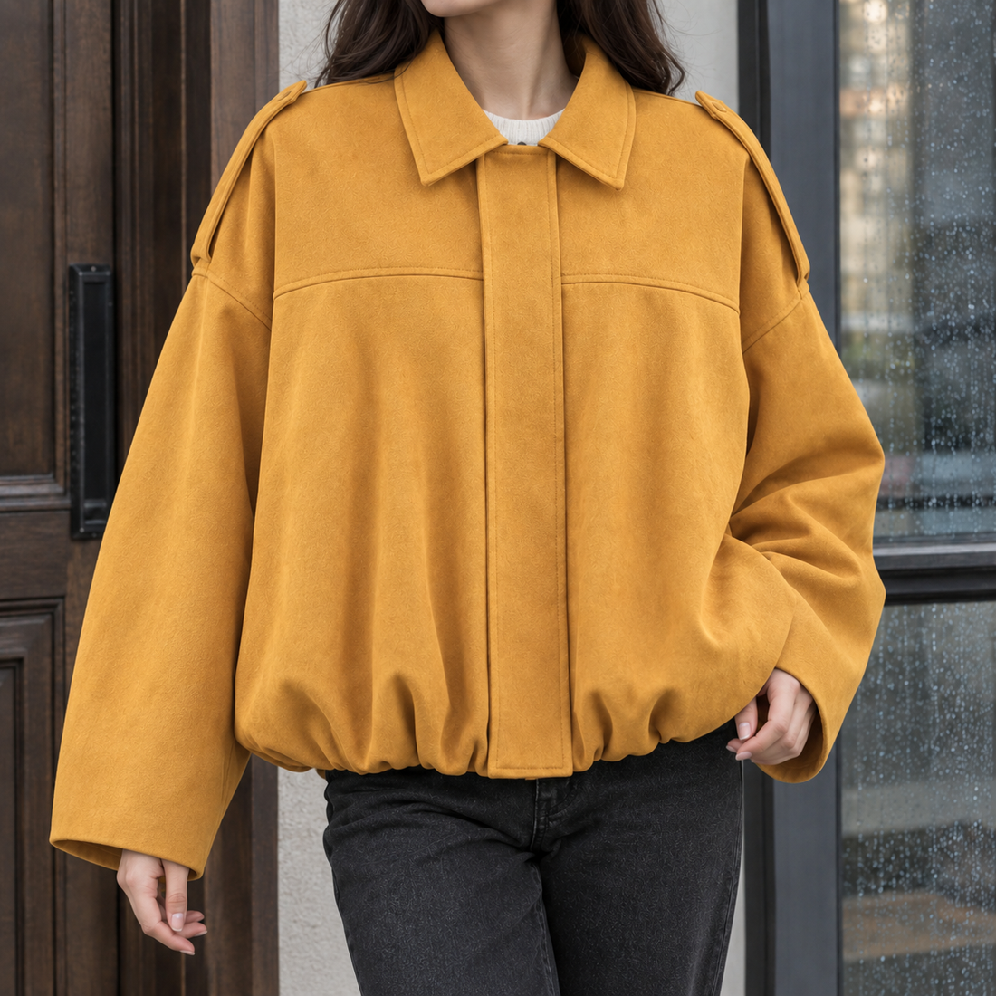 Morgan Suede Jacket - Ginger