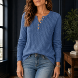 Maia-Jade Henley Top - Blue
