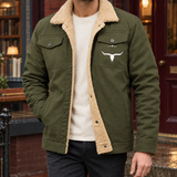 Vidal Fleece-Lined Jacket - Army Green