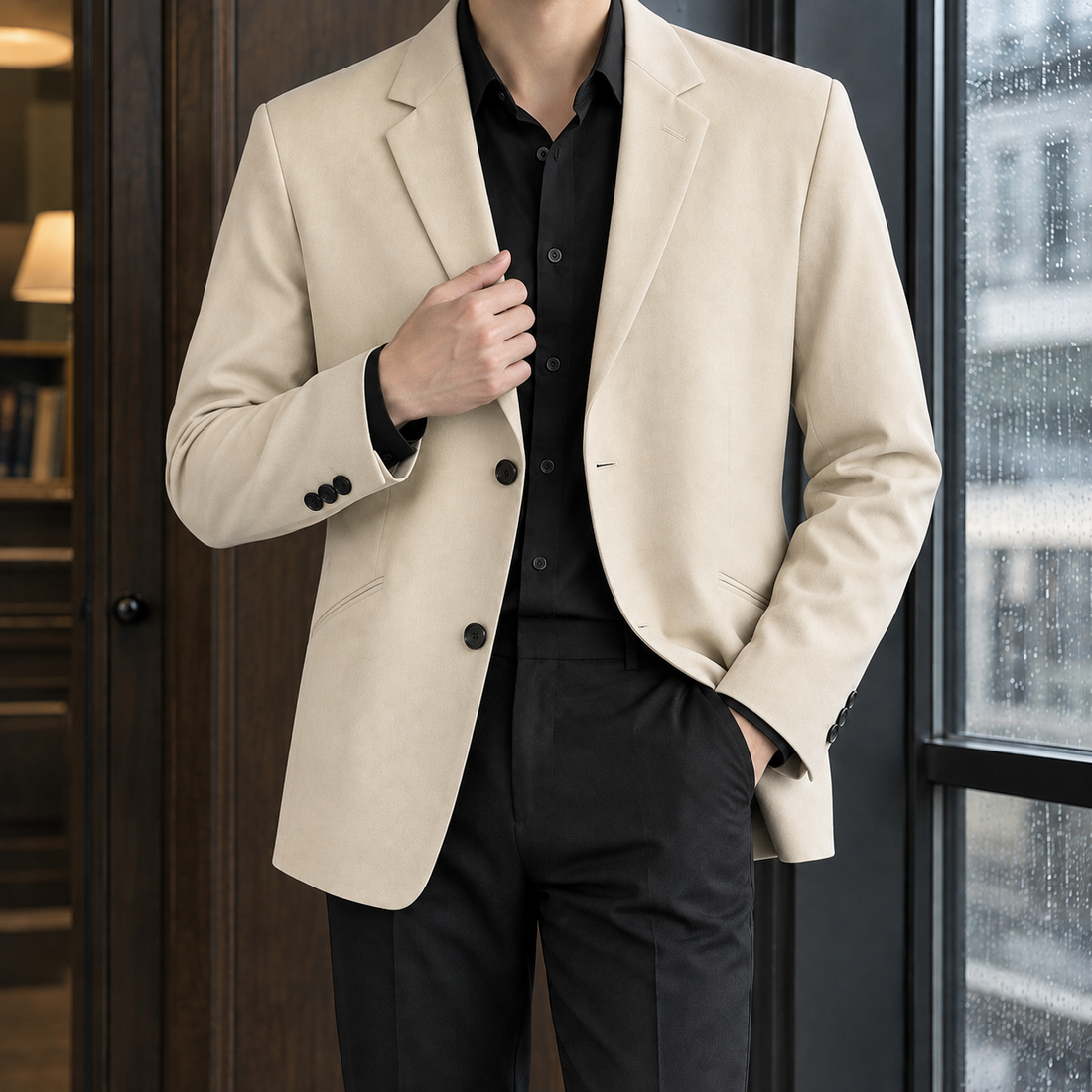 Ilario Relaxed Blazer - Apricot