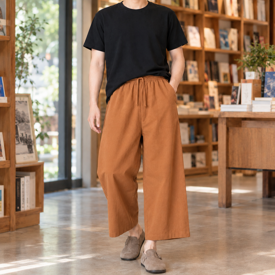 Eamon-Flynn Relaxed Pants - Pumpkin