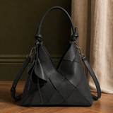 Rimini Woven Shoulder Bag - Charcoal