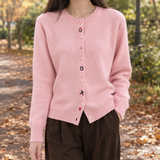 Violetta-Mae Embroidered Cardigan - Pink