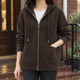 Flavia-Rae Hooded Hoodie - Coffee