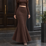 Adelia-Jane Mermaid Skirt - Coffee