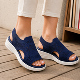 Balzano Platform Sandals - Navy Blue