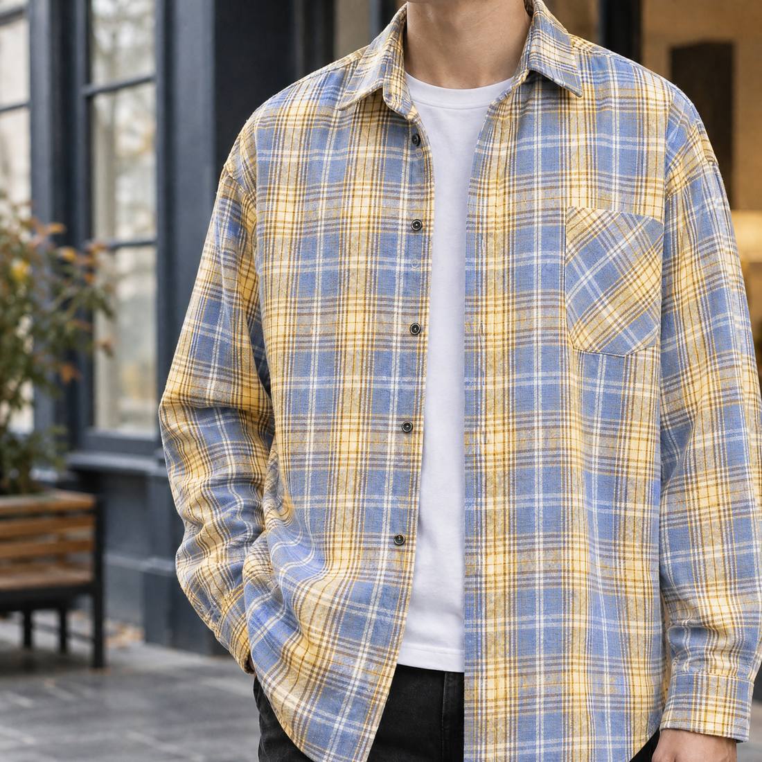 Waldemar Relaxed Overshirt - Yellow Tl