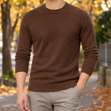Olivier-Miles Crew Neck Sweater - Crew Neck Coffee