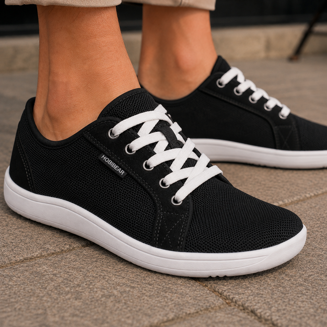 Dandolo Barefoot Sneakers - Black-white