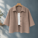Karen-Rae Textured Shirt - Taupe