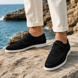 Dario Suede Derby Shoes - Black