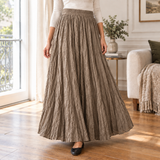 Sharon Crinkle Maxi Skirt - Khaki