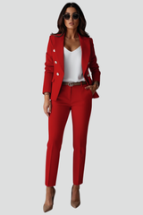 Alessia Tailored Set - Red