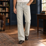 Olivier Flared Jeans - Washed Beige
