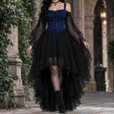 Tatiana-Belle High Low Dress - Blue Black