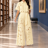 Fenna-June Wide Leg Set - Yellow