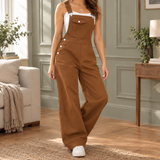 Clara-Eve Wide Leg Jumpsuit - Brown