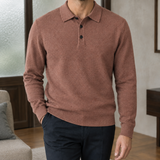 Fulbert-Ellis Polo Sweater - Reddish Brown