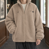 Edric Funnel Neck Jacket - Khaki