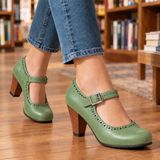 Mazzanti Brogue Mary Janes - Emerald