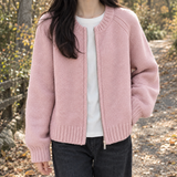 Nora-Skye Zip Cardigan - Pink