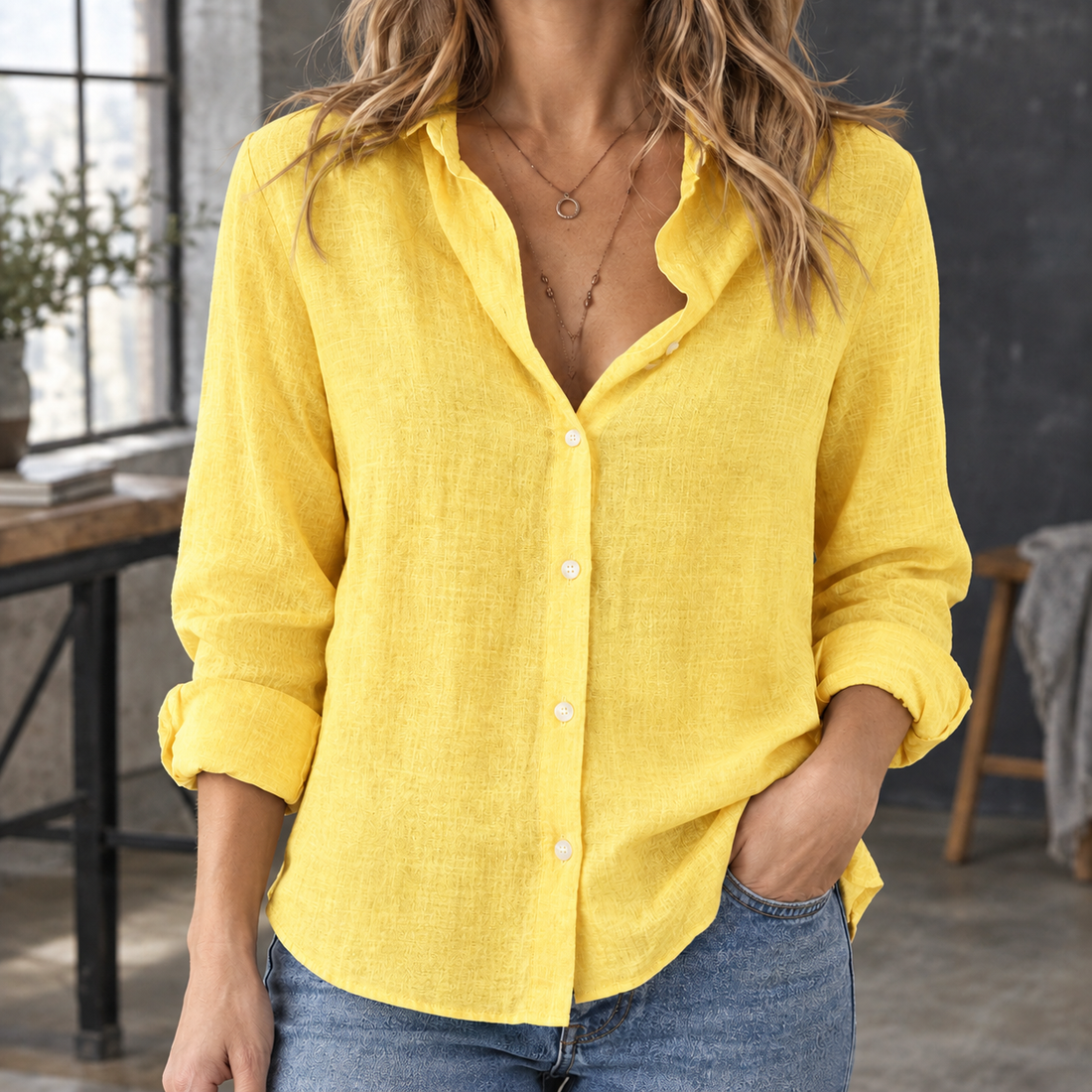 Malcolm Relaxed Shirt - Yellow