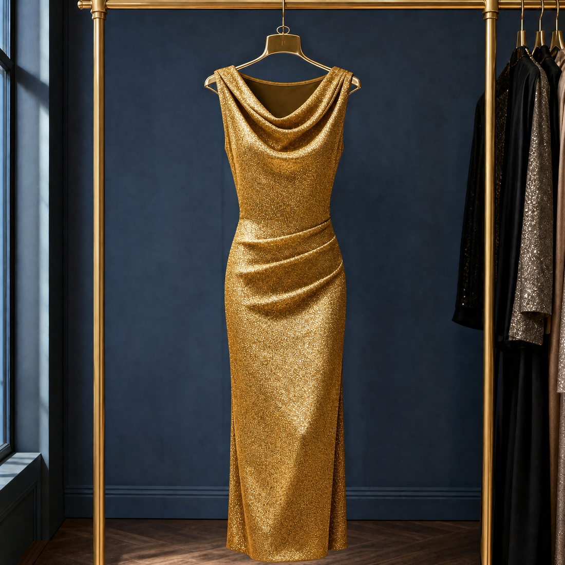 Margot-Jade Bodycon Dress - Gold