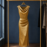 Margot-Jade Bodycon Dress - Gold